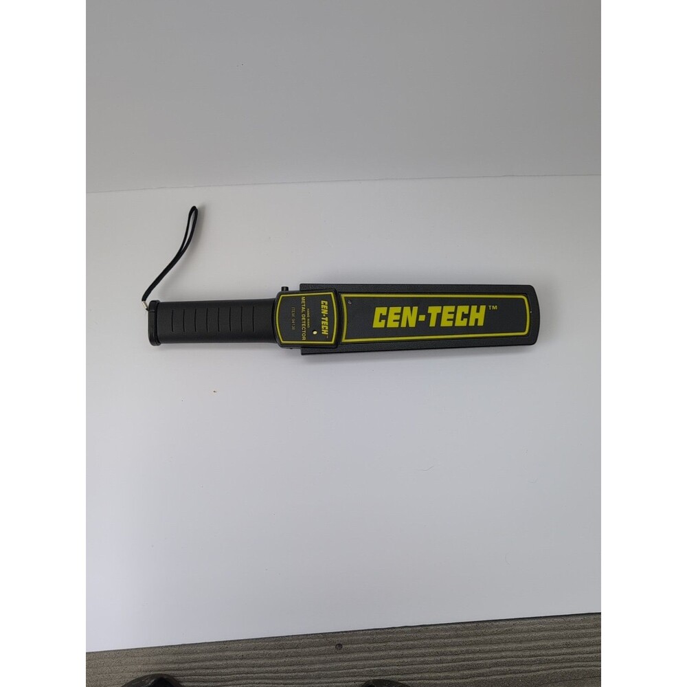 Cen-Tech 94138 Hand Wand Security Metal Detector w/ Carry case & Manual Tested